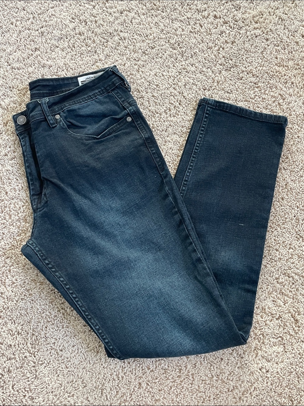 Buffalo David Bitton JACKSON Men's Dark Indigo Straight Jeans